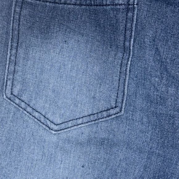 Elastic Waist Denim Jogger Jeans XXL Relaxed Fit Blue Wash Drawstring Waistband - Picture 7 of 12